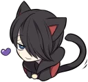 Sticker from BLACK KITTEN :: @line_stickers