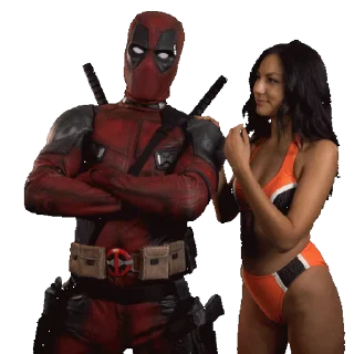 💋 emoji Deadpool @stickerstgrm Telegram sticker 6 of 27