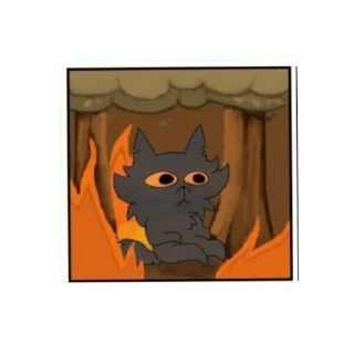 😐 emoji Cats warriors Telegram sticker 5 of 21