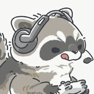 🦝 emoji еноты Telegram sticker 3 of 67