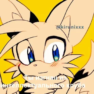 😀 emoji Tails Telegram sticker 21 of 23