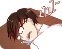 😴 emoji That One Guy With Glasses. :: @line_stickers Telegram sticker 17 of 40