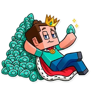 👑 emoji Майнкрафт @stickerdom Telegram sticker 8 of 35