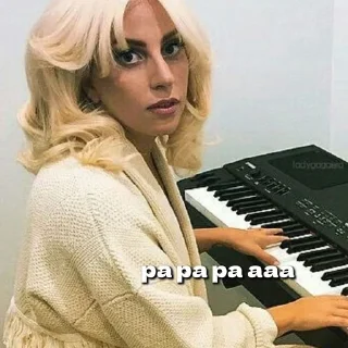 🤡 emoji lady gaga by eggl Telegram sticker 15 of 30