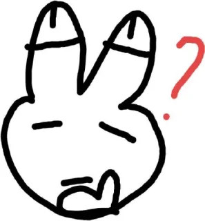 🤨 emoji blat rabbit Telegram sticker 6 of 48