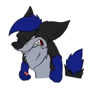 😡 emoji Midnight Wolf Telegram sticker 21 of 38