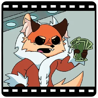 💰 emoji Лиса Алиса Telegram sticker 9 of 48