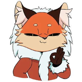 👌 emoji Лиса Алиса Telegram sticker 24 of 48