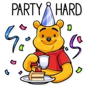 🥳 emoji Winnie the Pooh Telegram sticker 14 of 35