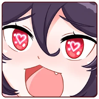 😍 emoji Тёмная Айрис Telegram sticker 20 of 48