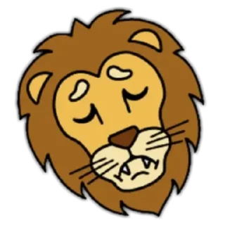 🦁 emoji Lion🦁 Telegram sticker 21 of 24