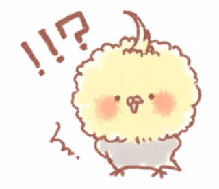 🐤 emoji ૮(ྀི ․․ )ྀིა◞ @plusikradom ♡ Telegram sticker 14 of 37