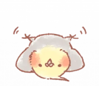 🐤 emoji ૮(ྀི ․․ )ྀིა◞ @plusikradom ♡ Telegram sticker 15 of 37