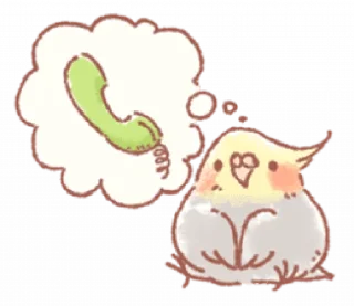 🐤 emoji ૮(ྀི ․․ )ྀིა◞ @plusikradom ♡ Telegram sticker 11 of 37