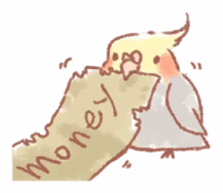 🐤 emoji ૮(ྀི ․․ )ྀིა◞ @plusikradom ♡ Telegram sticker 10 of 37