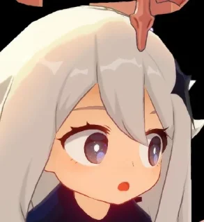 😲 emoji ✿Paimon✿ @Aniko_V Telegram sticker 3 of 28