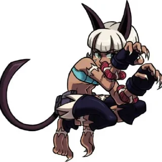 🐱 emoji Skull girl Telegram sticker 10 of 25