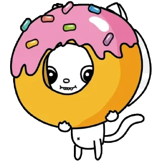 🍩 emoji Kitty (by @R_o_o_m) Telegram sticker 22 of 24