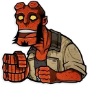 😳 emoji Hellboy Telegram sticker 16 of 30