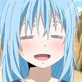 😀 emoji Перерождение в слизь @anime_stickerr Telegram sticker 7 of 20