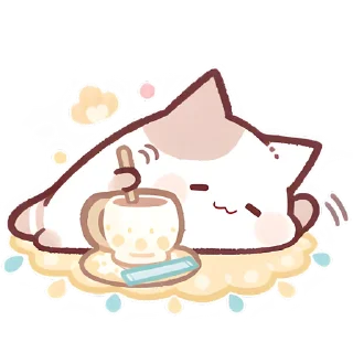 ☕ emoji Котёнок Неккоро @Nyasticks Telegram sticker 6 of 41