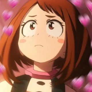 💕 emoji Uraraka Ochako Telegram sticker 12 of 89