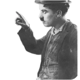 📽 emoji Charlie Chaplin Telegram sticker 8 of 101