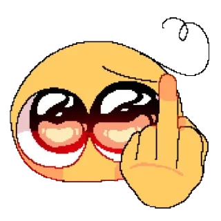 🖕 emoji Шиза Telegram sticker 5 of 32