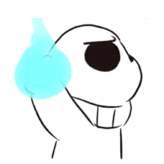 💙 emoji Мелкий санс! (какой-то @kakashki21) Telegram sticker 12 of 19