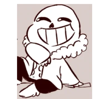 💙 emoji Мелкий санс! (какой-то @kakashki21) Telegram sticker 8 of 19