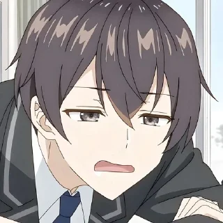 😫 emoji Аля иногда кокентничает @anime_stickerr Telegram sticker 10 of 20