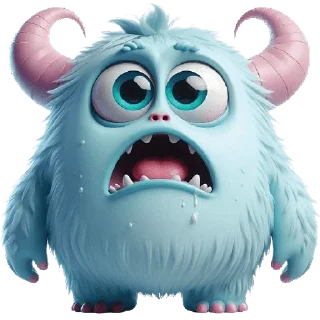 😱 emoji Милый Монстрик @Nyasticks Telegram sticker 8 of 26