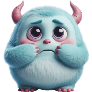 😳 emoji Милый Монстрик @Nyasticks Telegram sticker 22 of 26