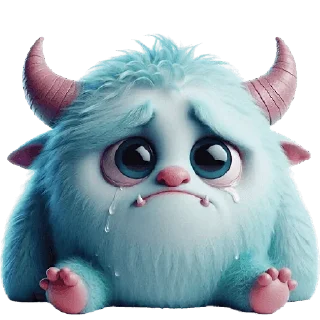 😭 emoji Милый Монстрик @Nyasticks Telegram sticker 7 of 26