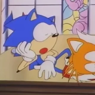 😴 emoji Sonic OVA 1996 Telegram sticker 12 of 50