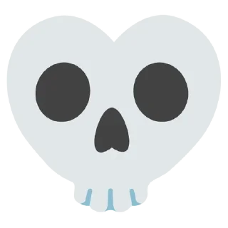 🤍 emoji Skull stickers Telegram sticker 17 of 20