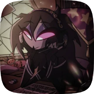 🌟 emoji БОЛЬШЕ ⇨ @CLOOBHUB ОКТАВИЯ АДСКИЙ БОСС HELLUVA ТГ Telegram sticker 8 of 26