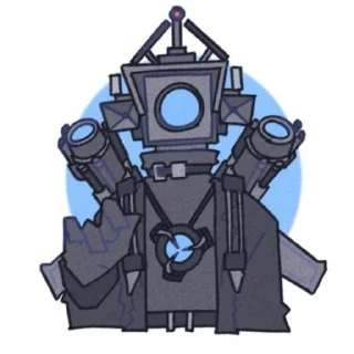 🕰 emoji Титан камера мен Telegram sticker 20 of 105