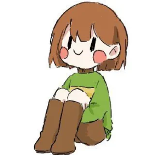 🍫 emoji 𝙘𝙝𝙖𝙧𝙖!! =) :: @stickers_undertale Telegram sticker 15 of 29