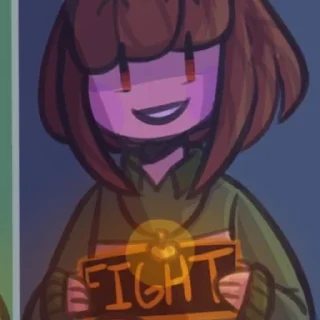 🍫 emoji 𝙘𝙝𝙖𝙧𝙖!! =) :: @stickers_undertale Telegram sticker 21 of 29