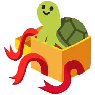 🎁 emoji live love laugh turtle Telegram sticker 22 of 51