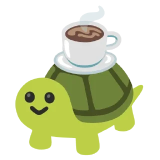☕️ emoji live love laugh turtle Telegram sticker 16 of 51