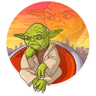 🤔 emoji Master Yoda Telegram sticker 8 of 25