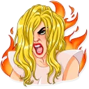 😡 emoji Lady Gaga Telegram sticker 16 of 30