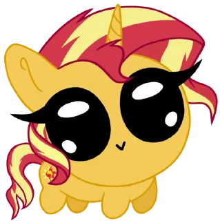 ☀️ emoji Пучеглазки mlp | @MyLittlePony_bots Telegram sticker 14 of 54