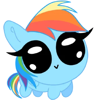 🏳️‍🌈 emoji Пучеглазки mlp | @MyLittlePony_bots Telegram sticker 5 of 54