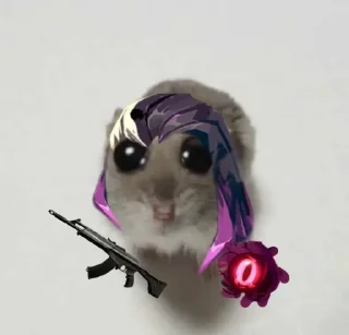 Sticker from Грустный Агент Хомяк