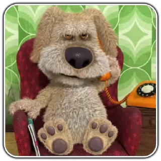 🐶 emoji Talking Ben • @msksticker Telegram sticker 24 of 43