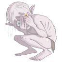 👀 emoji Gollum Telegram sticker 6 of 25