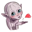 😘 emoji Gollum Telegram sticker 2 of 25
